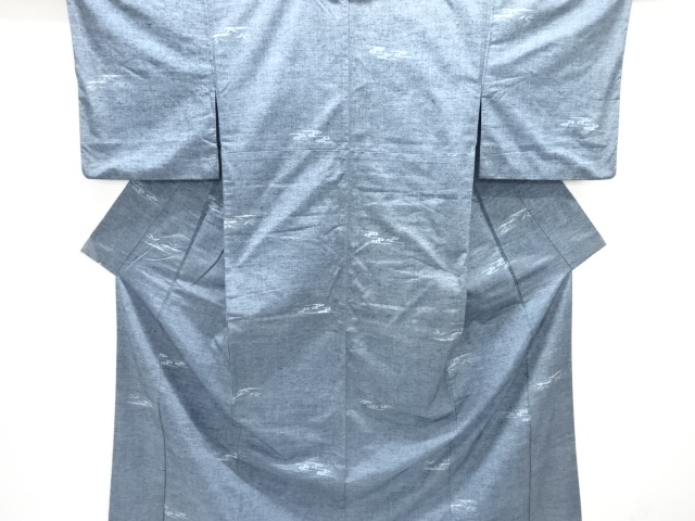 JAPANESE KIMONO / ANTIQUE KIMONO / SILK / TSUMUGI / WOVEN STREAM